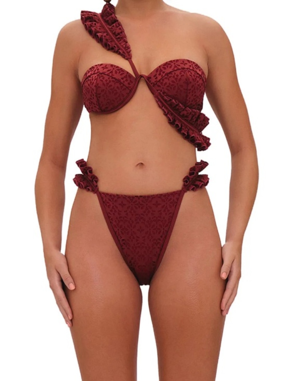 ANDREA IYAMAH MULAN BIKINI SET 💕 Wine / Cranberry